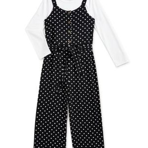 Girls polka dot jumpsuit